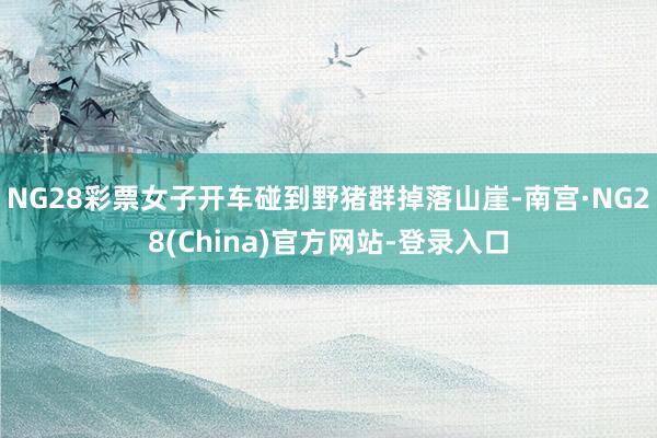 NG28彩票女子开车碰到野猪群掉落山崖-南宫·NG28(China)官方网站-登录入口
