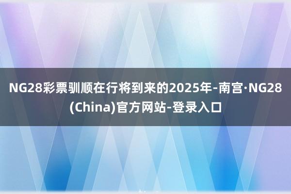 NG28彩票驯顺在行将到来的2025年-南宫·NG28(China)官方网站-登录入口